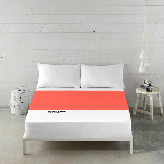 Oberlaken Pantone Dark Coral 230 x 270 cm (Doppelmatratze)