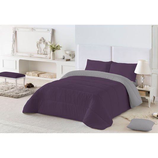 Bettdecke Naturals Colors 300 gsm Aubergine (Einzelmatratze) (180 x 260 cm)