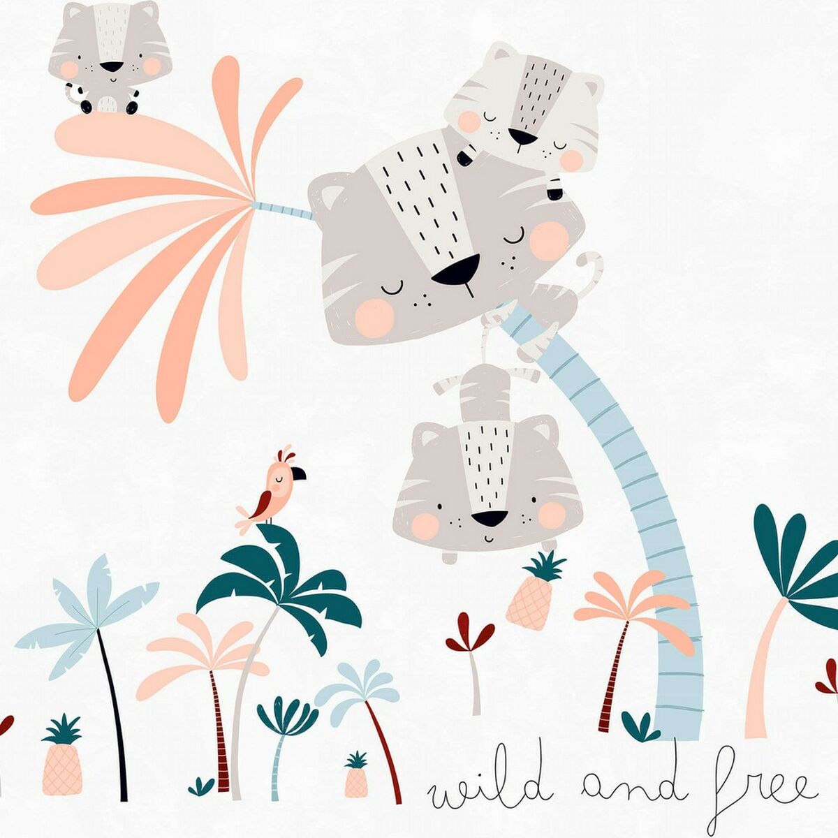 Bettdeckenbezug Cool Kids Wild And Free Reversibel Einzelmatratze (150 x 220 cm)