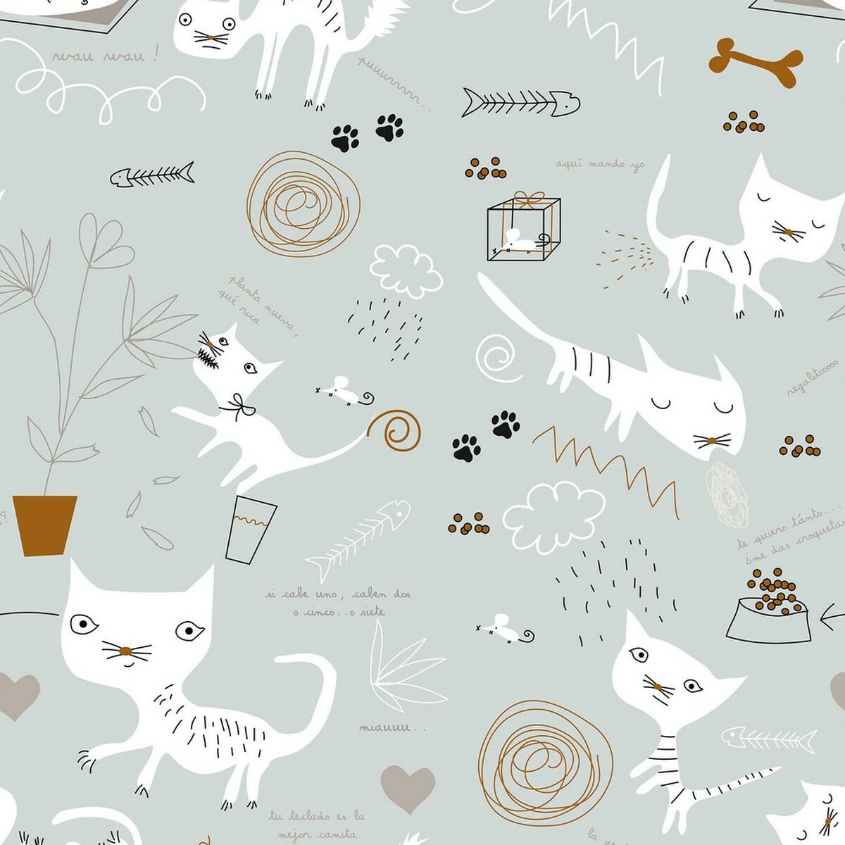 Bettdeckenbezug Panzup Cats Double size (220 x 220 cm)