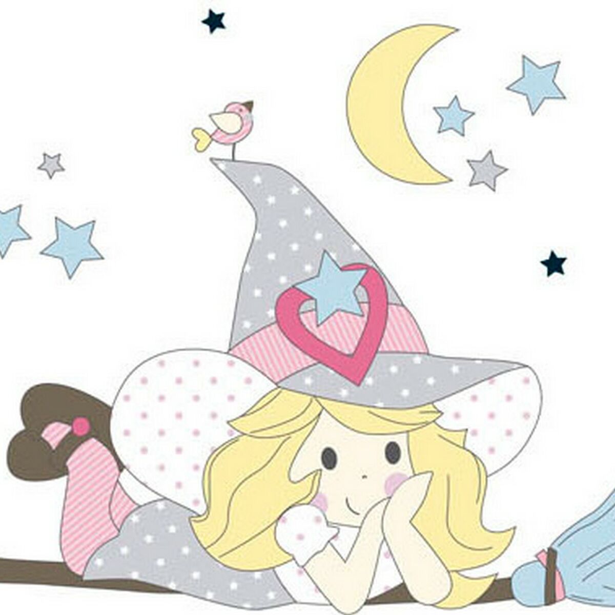 Bettbezug für Babybett Cool Kids Witch 100 x 120 + 20 cm