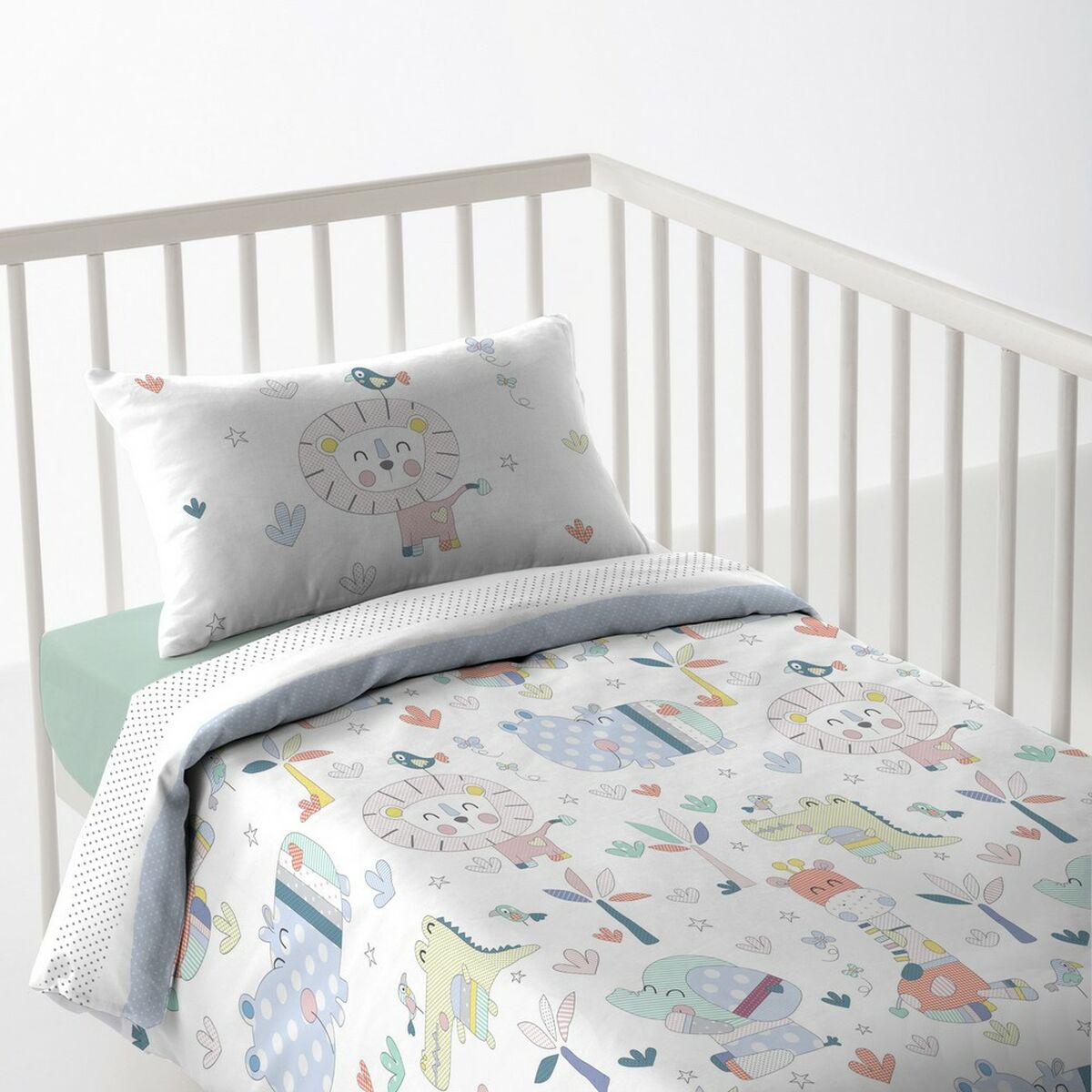 Bettbezug für Babybett Cool Kids Jungle 115 x 145 + 20 cm