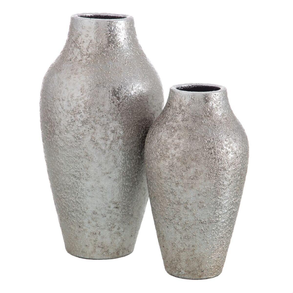 Vase aus Keramik Silber 23 x 23 x 40 cm