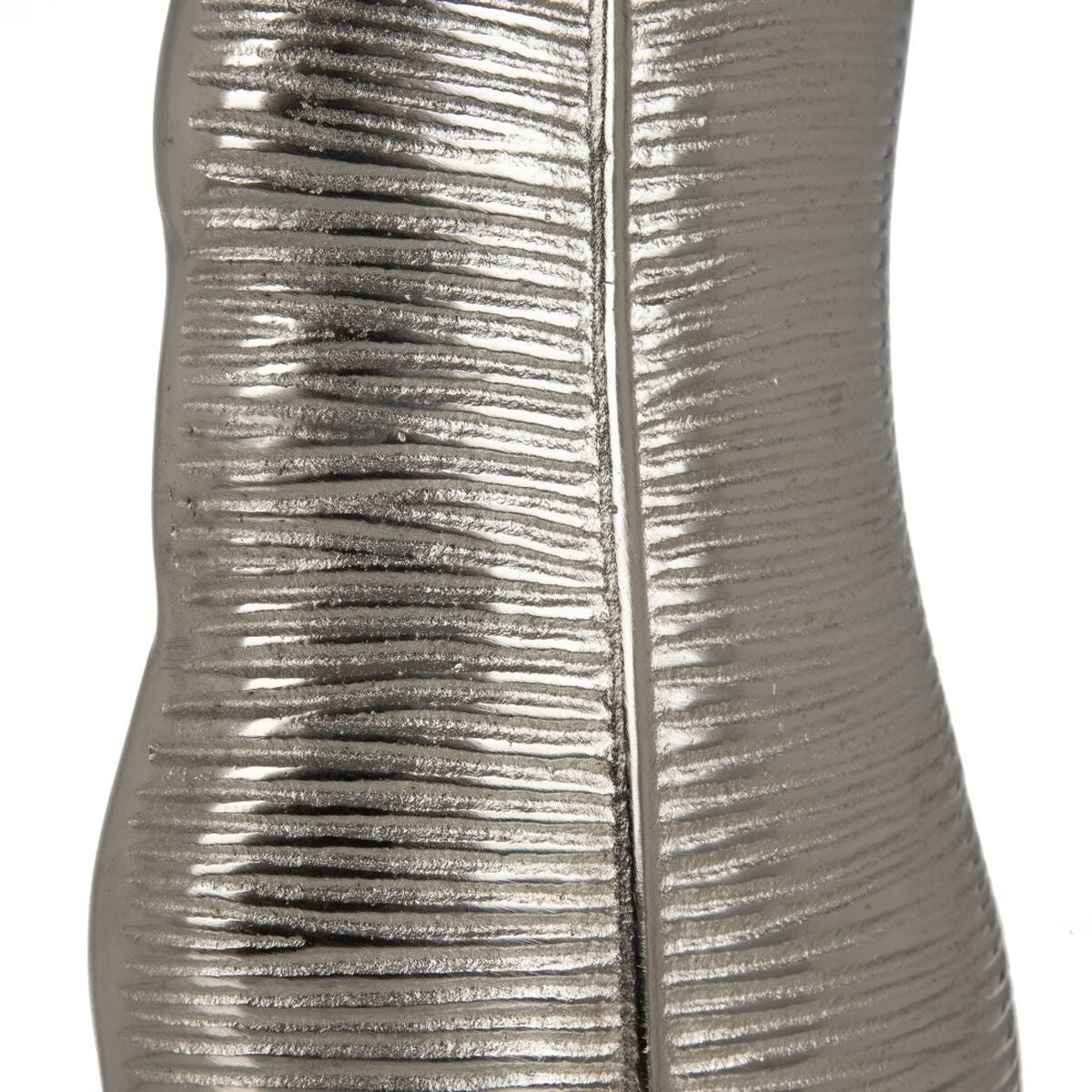 Vase Metall Silber 17 x 9 x 44 cm