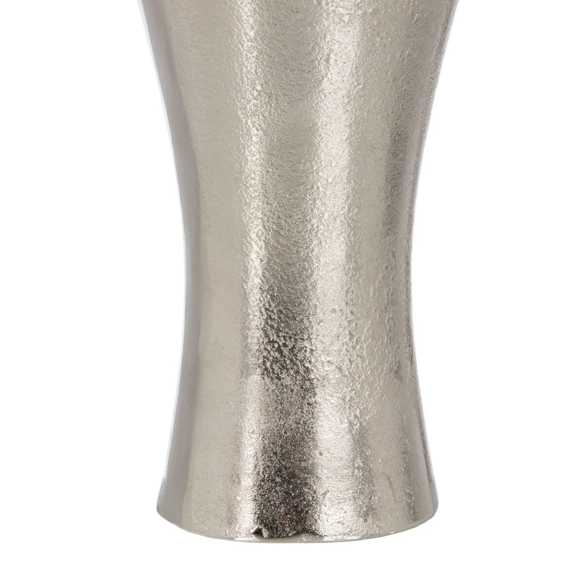 Vase 14 x 14 x 43 cm Metall Silber