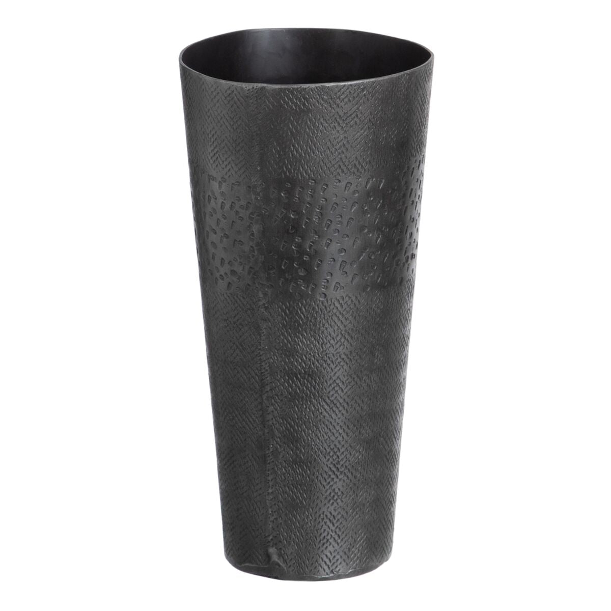 Vase Grau Metall 15 x 15 x 31 cm