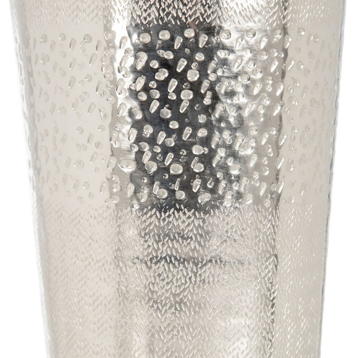 Vase 19 x 19 x 43 cm Metall Silber