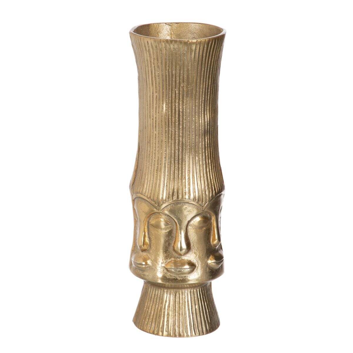 Vase Gold Metall 15 x 15 x 46 cm