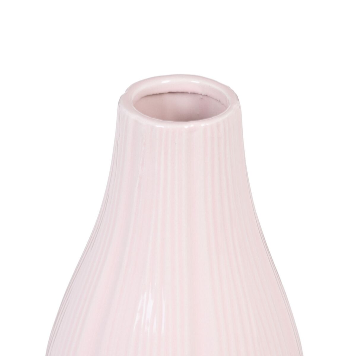 Vase 13 x 13 x 25,5 cm aus Keramik Rosa