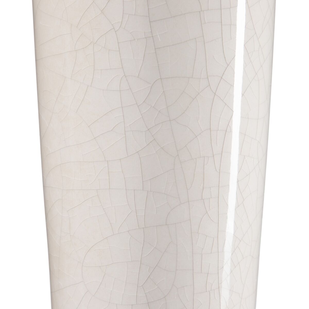 Vase 13 x 13 x 33 cm aus Keramik Beige