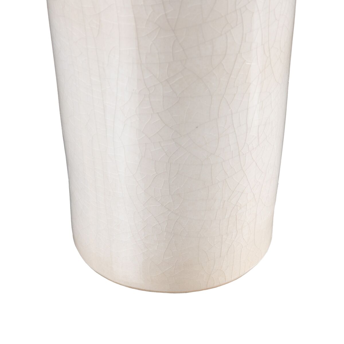 Vase 16,5 x 16,5 x 40,5 cm aus Keramik Beige