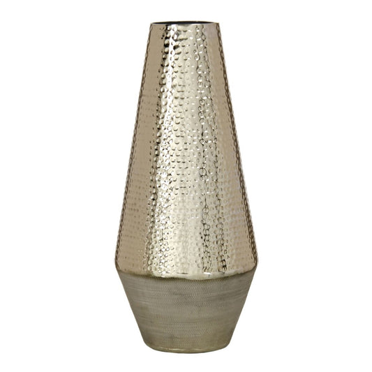 Vase 20 x 20 x 46,5 cm Gold Aluminium