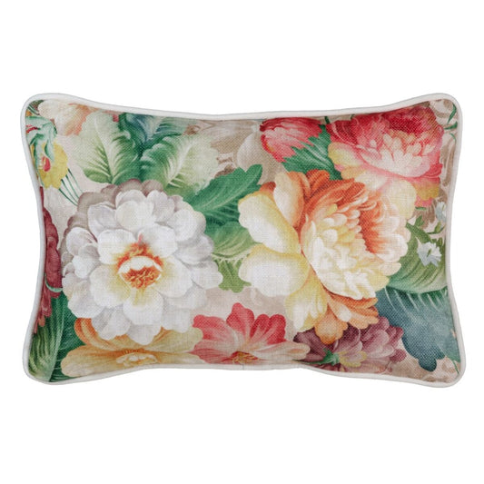 Kissen Polyester 45 x 30 cm Rosen