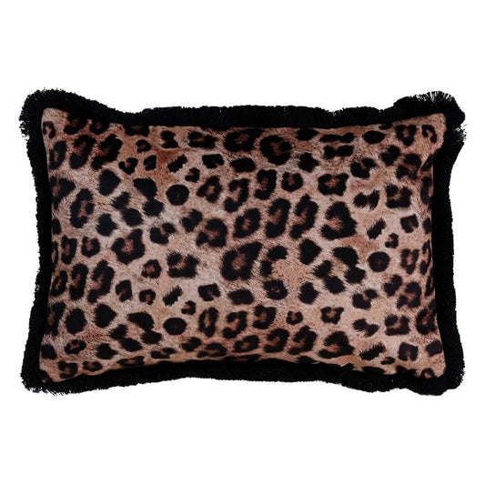 Kissen Braun Leopard 45 x 30 cm