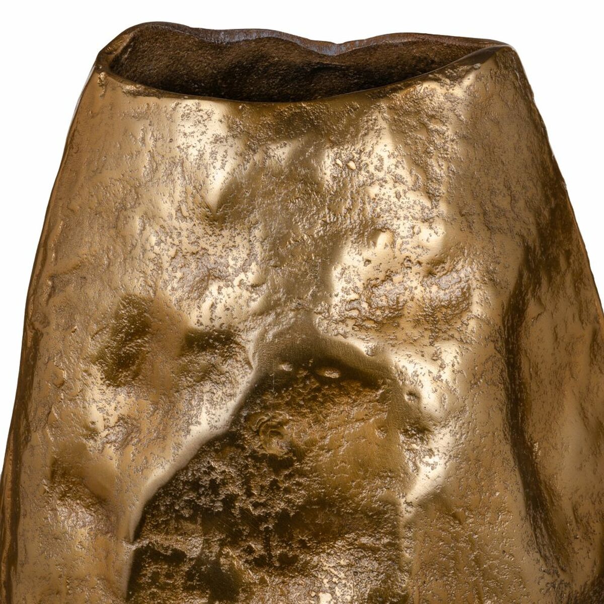 Vase 24 x 19 x 54,5 cm Gold Aluminium