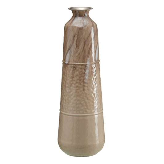 Vase Beige Eisen 28 x 28 x 84 cm