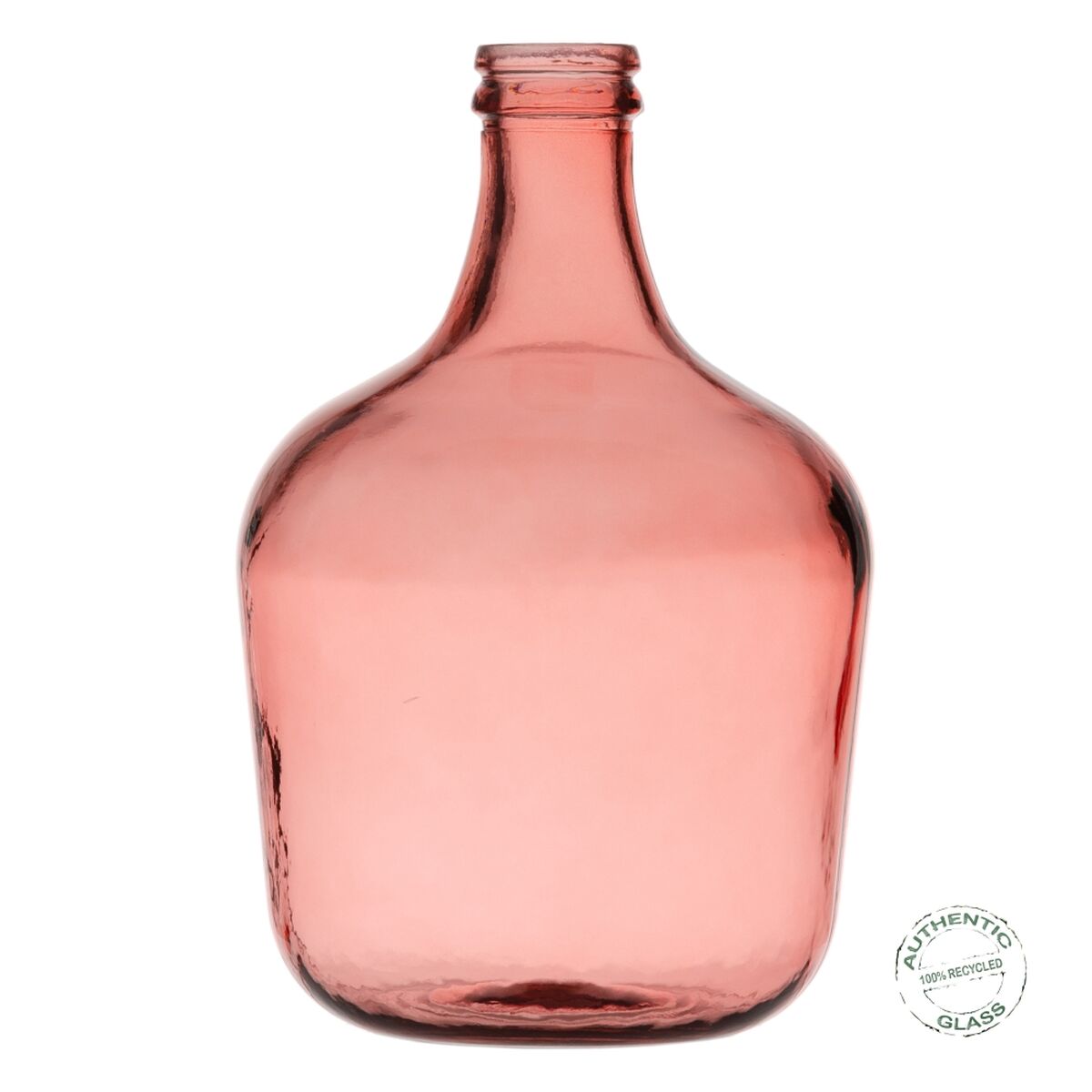 Dekorative Karaffe Rosa Recyceltes Glas 27 x 27 x 42 cm