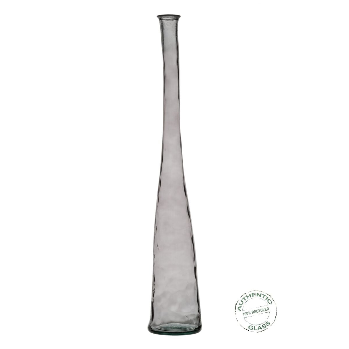 Vase Grau Recyceltes Glas 18 x 18 x 120 cm