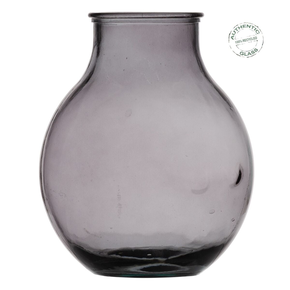 Vase Grau Recyceltes Glas 29 x 29 x 36 cm