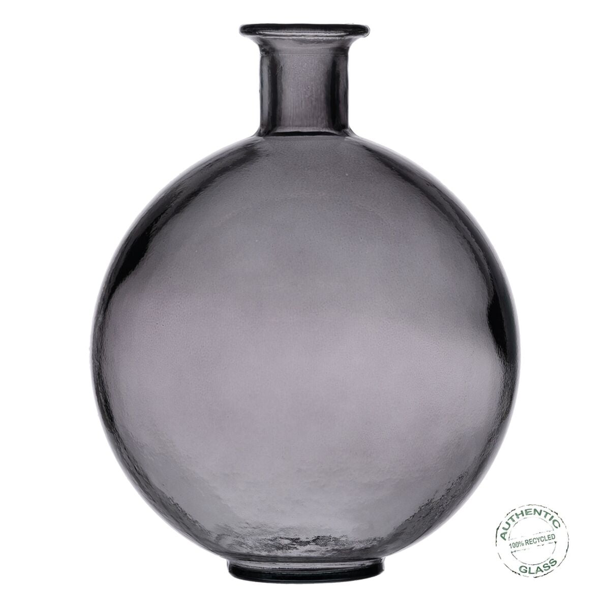 Vase Grau Recyceltes Glas 20 x 20 x 25 cm