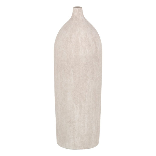 Vase Creme aus Keramik Moderne Sand 19 x 19 x 60 cm