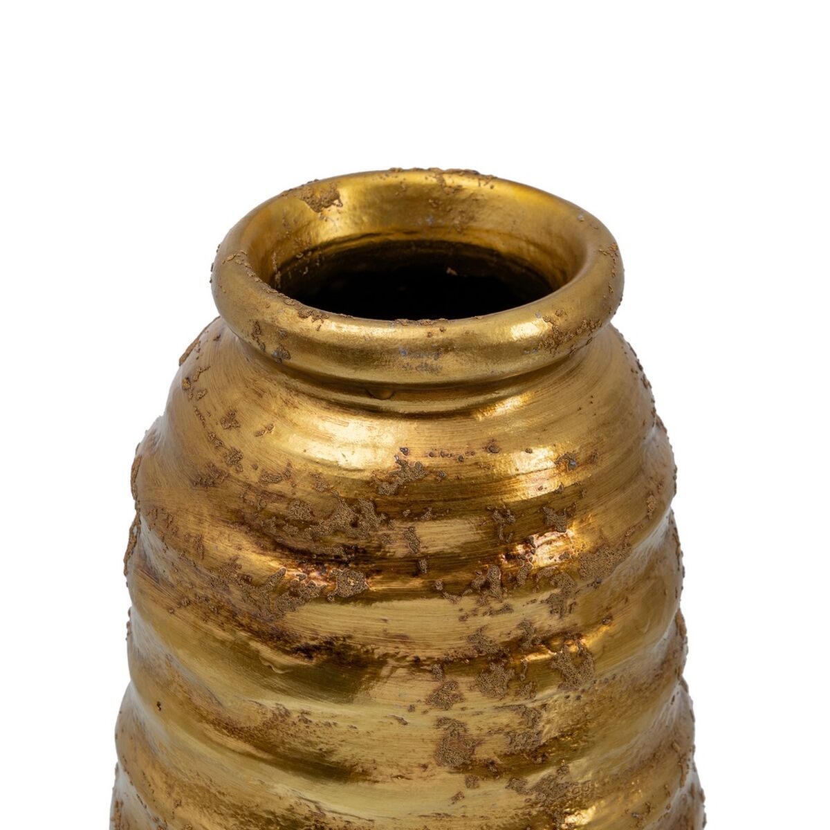 Vase aus Keramik Gold 15 x 15 x 30 cm