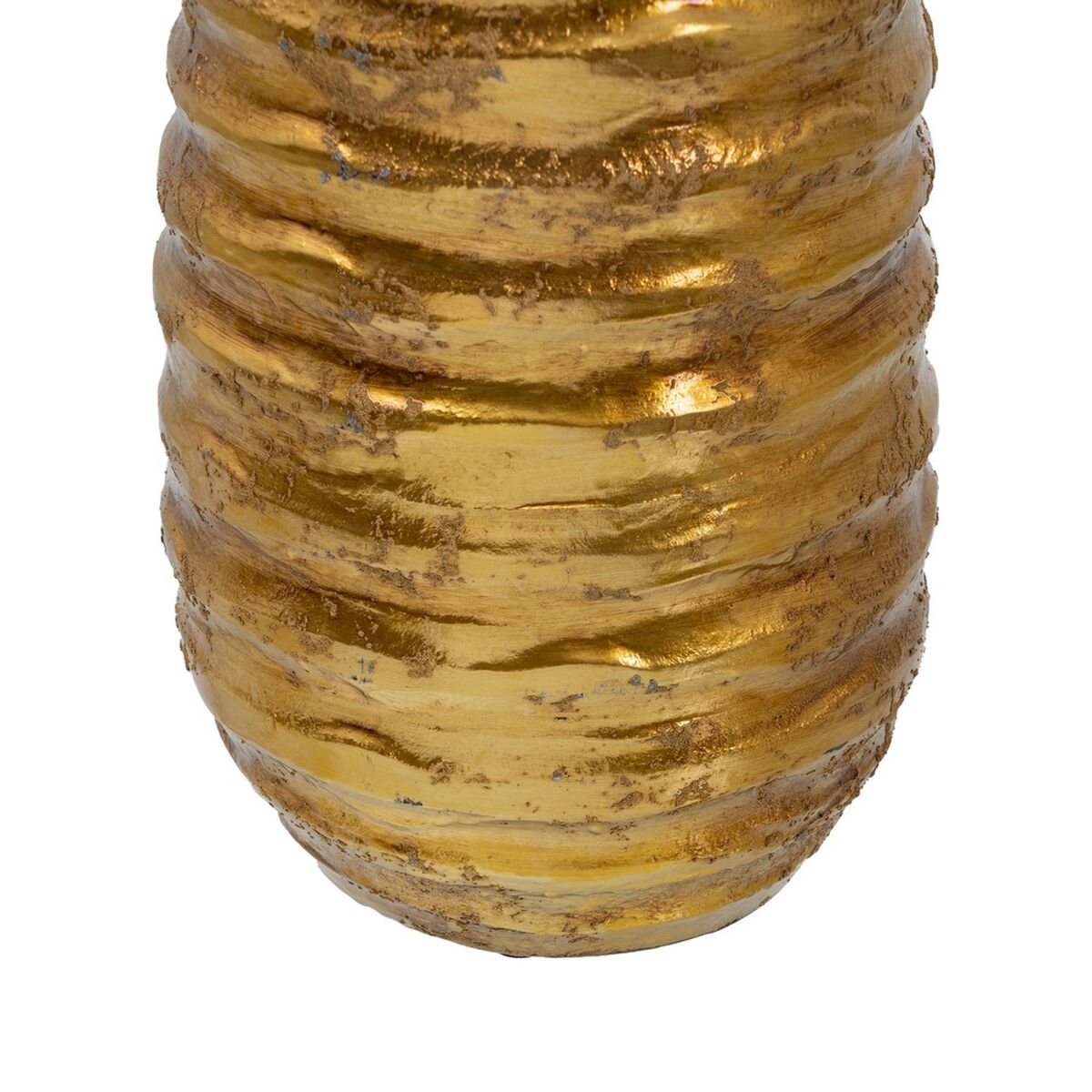 Vase 16 x 16 x 41,5 cm aus Keramik Gold