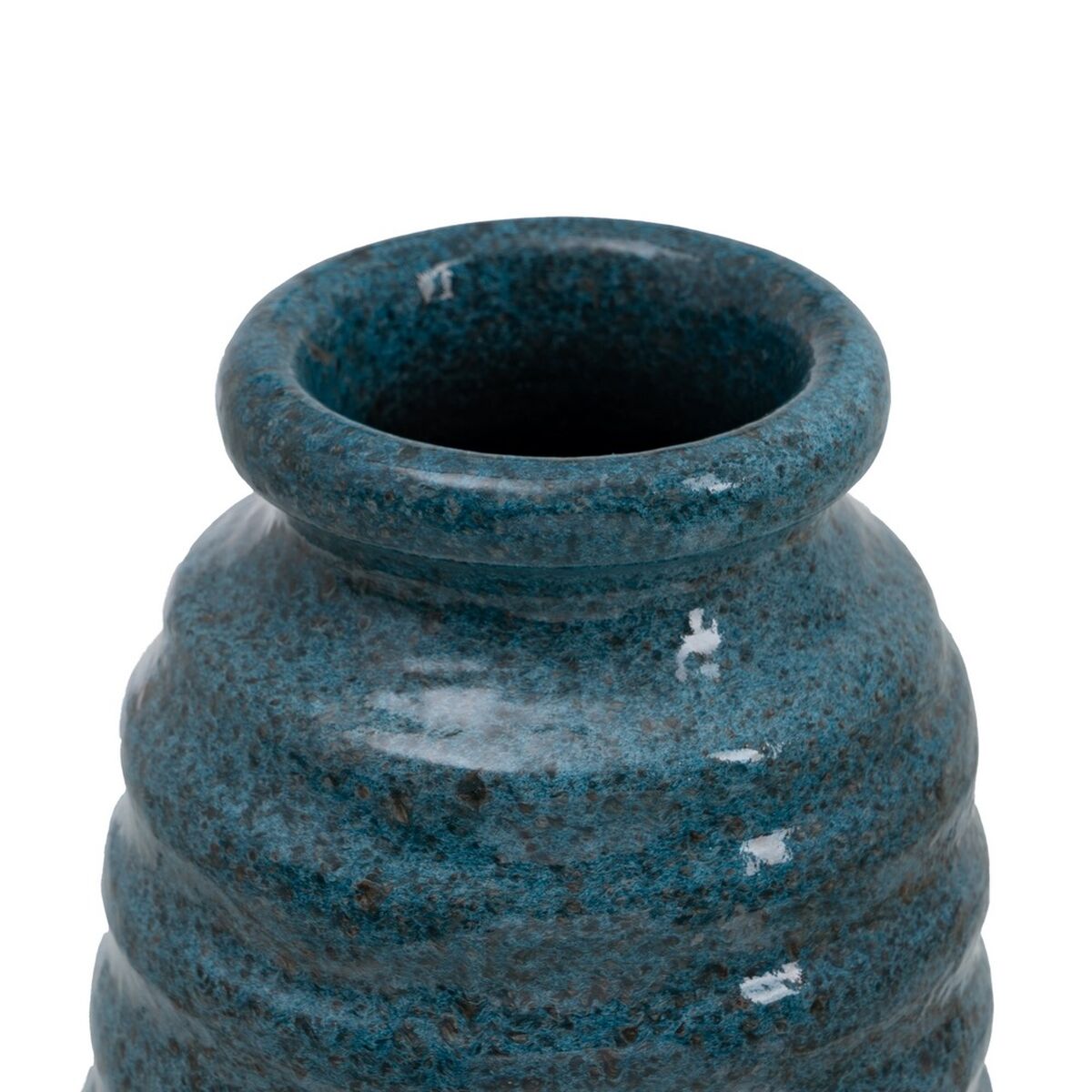 Vase Blau aus Keramik 15 x 15 x 30 cm