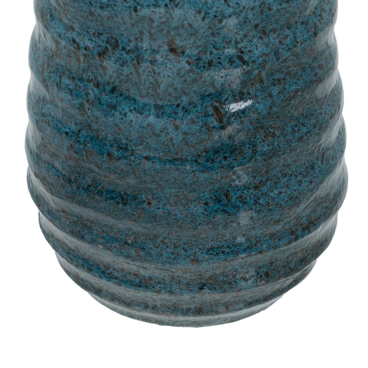 Vase Blau aus Keramik 15 x 15 x 30 cm