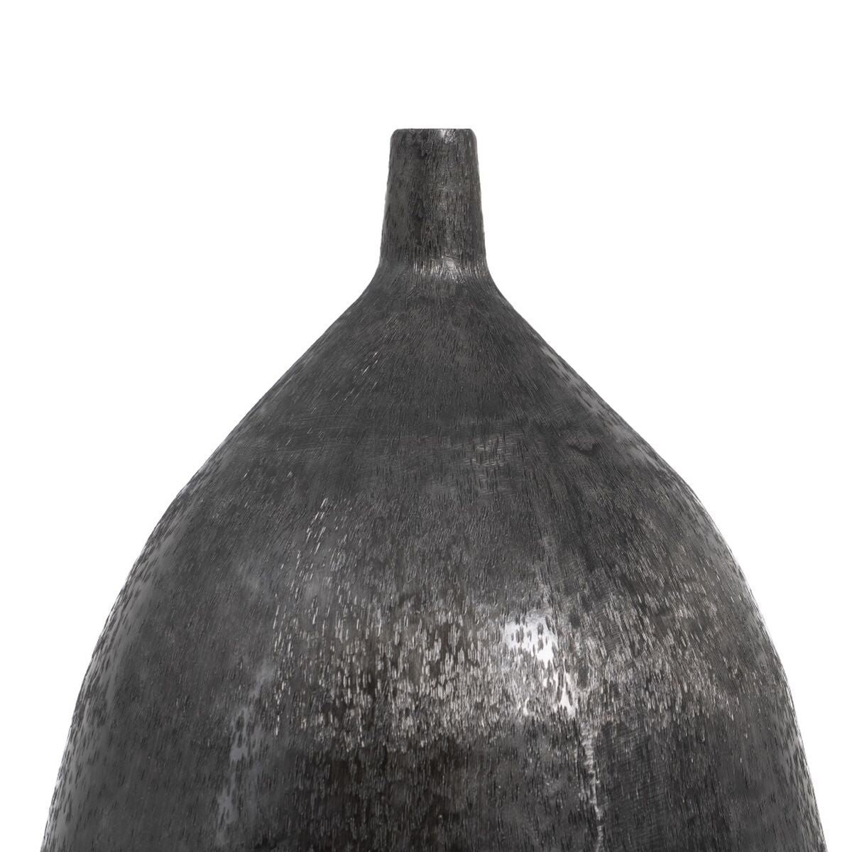 Vase Schwarz 33 x 33 x 120 cm Aluminium