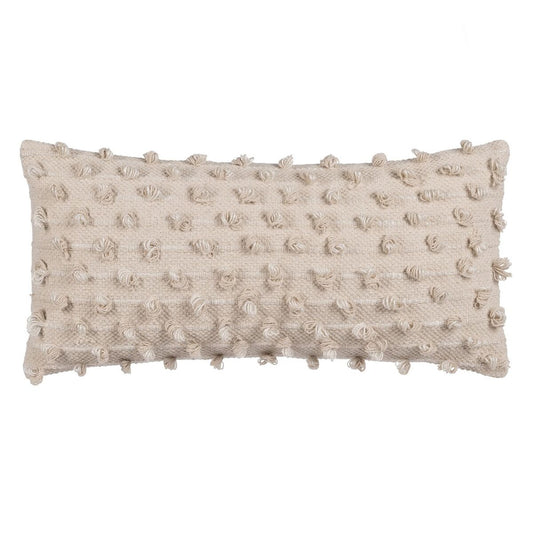 Kissen Baumwolle Beige 30 x 60 cm