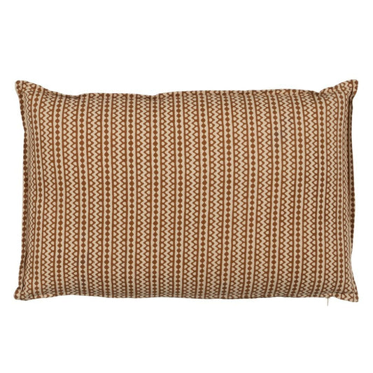 Kissen Baumwolle Braun Beige 60 x 40 cm