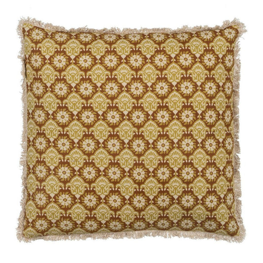 Kissen Baumwolle Braun Beige 50 x 50 cm