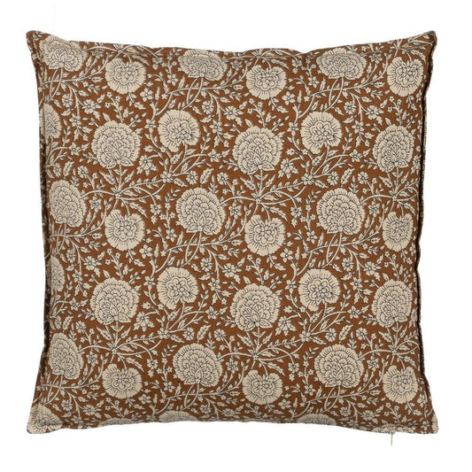 Kissen Baumwolle Braun Beige 50 x 50 cm