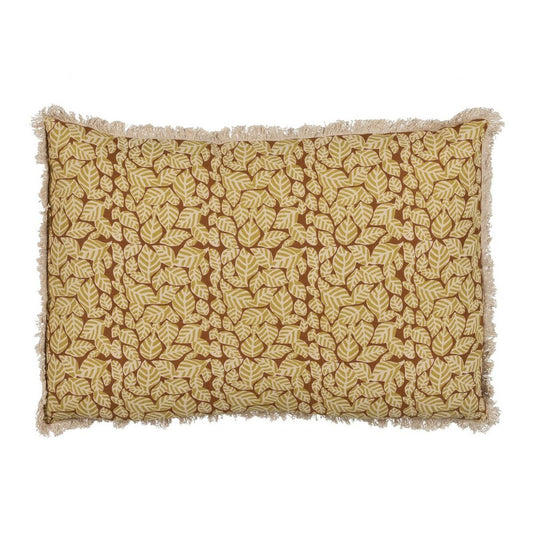 Kissen Baumwolle Braun Beige 60 x 40 cm