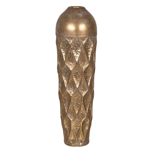 Vase Gold Eisen 25 x 25 x 85 cm