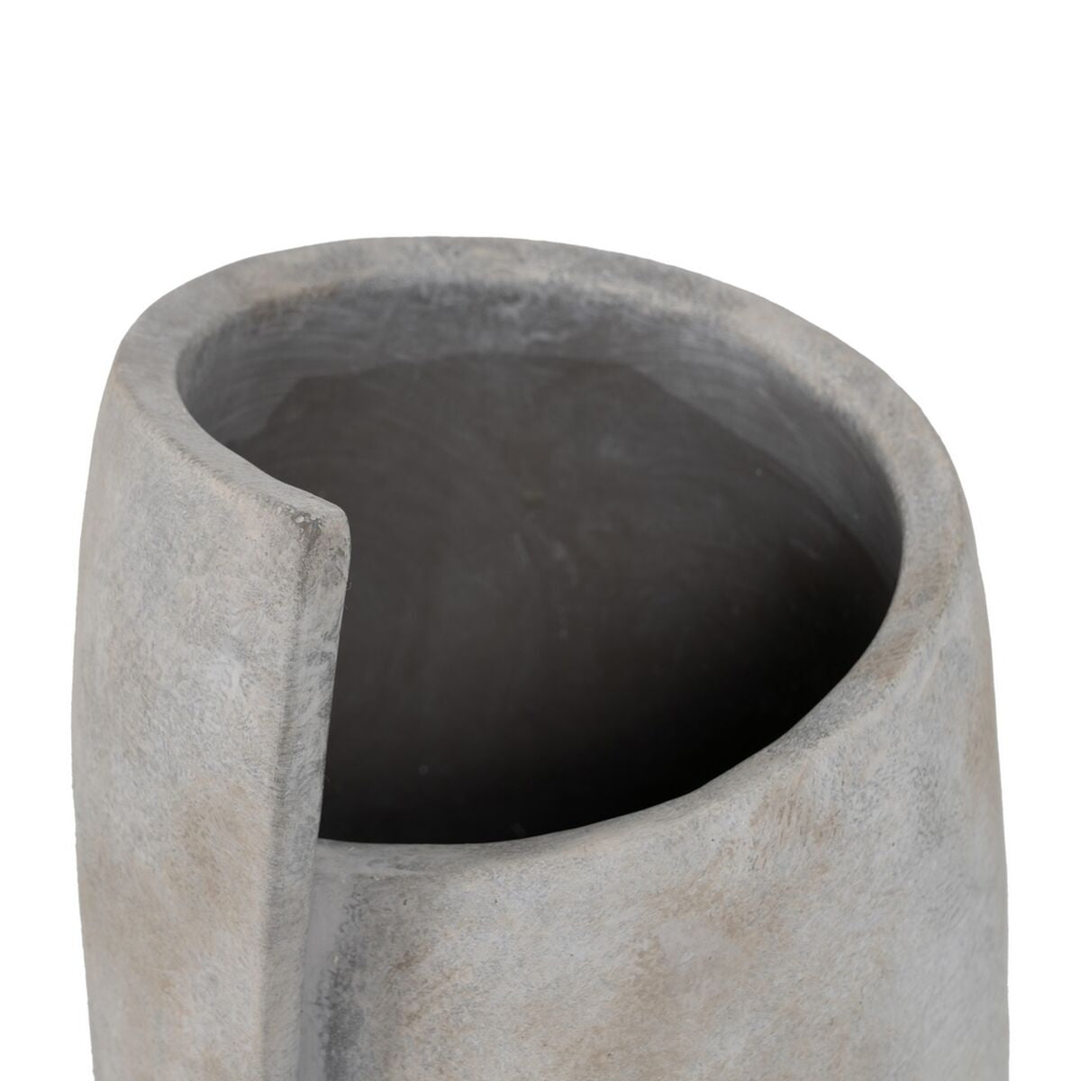 Blumenvase Grau Zement Gesicht 21 x 18 x 32,5 cm