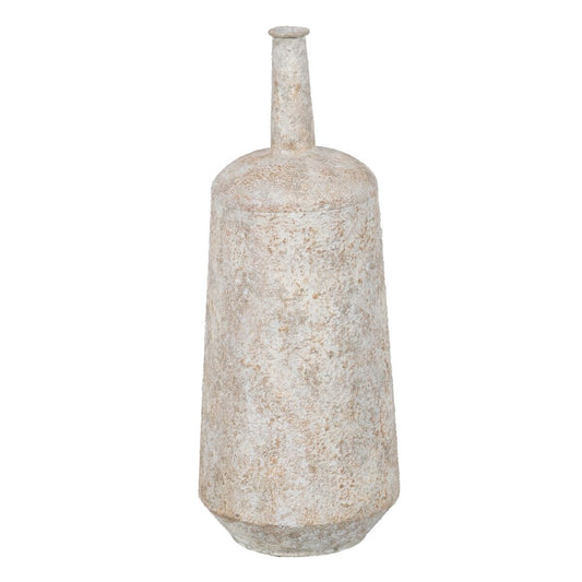 Vase Creme Eisen 20 x 20 x 51 cm