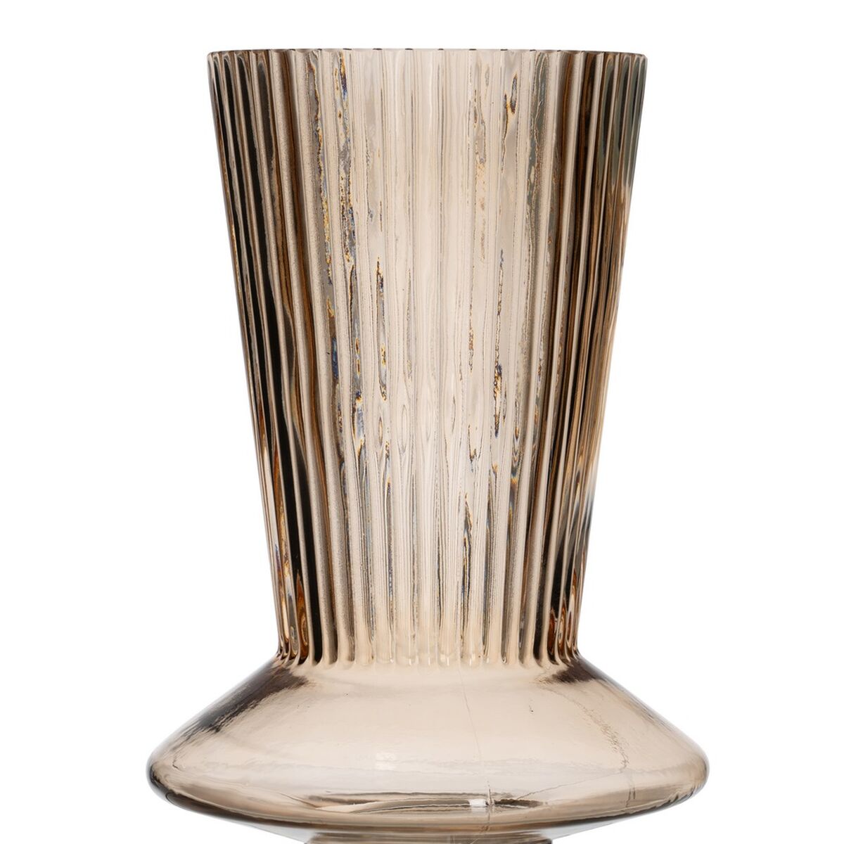 Vase Braun Kristall 15 x 15 x 24,5 cm