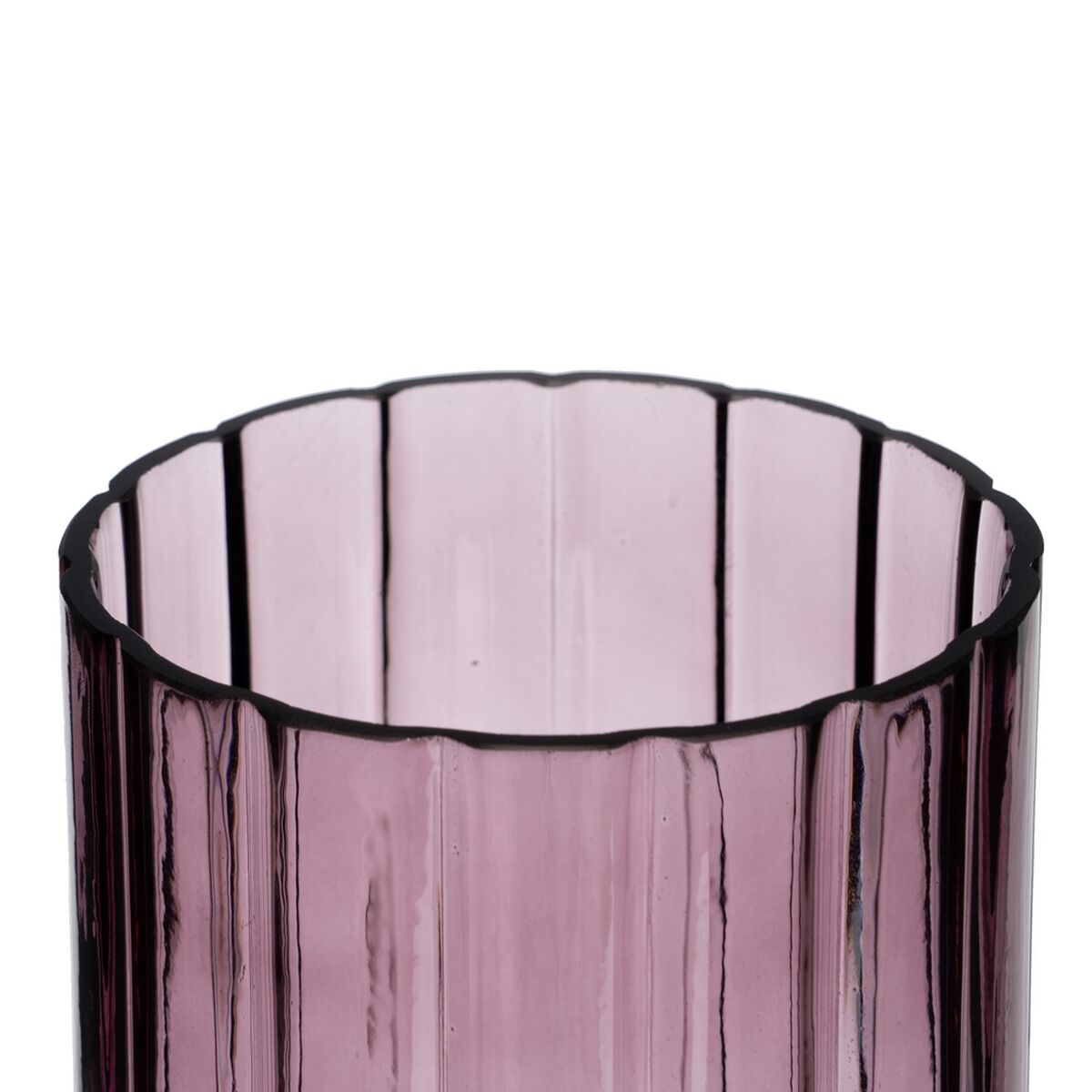 Vase Violett Kristall 12 x 12 x 30 cm