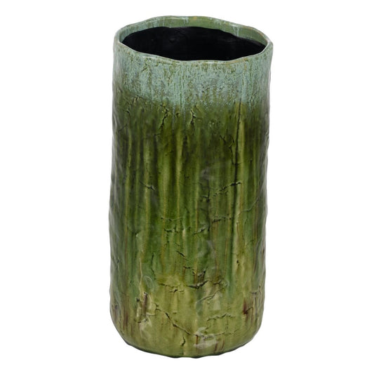 Vase grün aus Keramik 21 x 21 x 41 cm