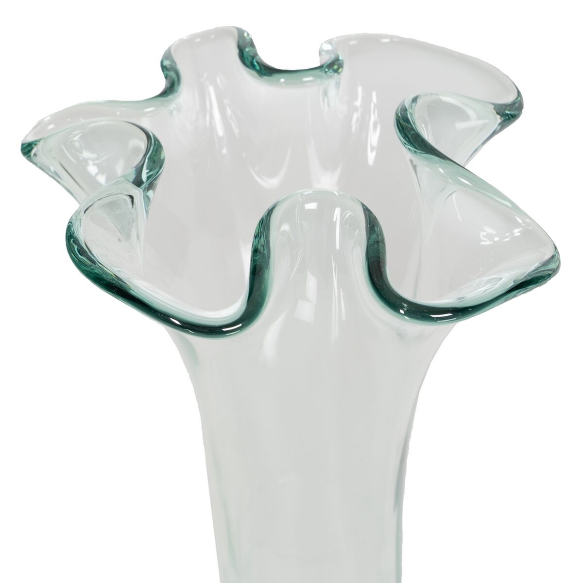 Blumenvase WE CARE Beige Recyceltes Glas 20 x 20 x 30 cm