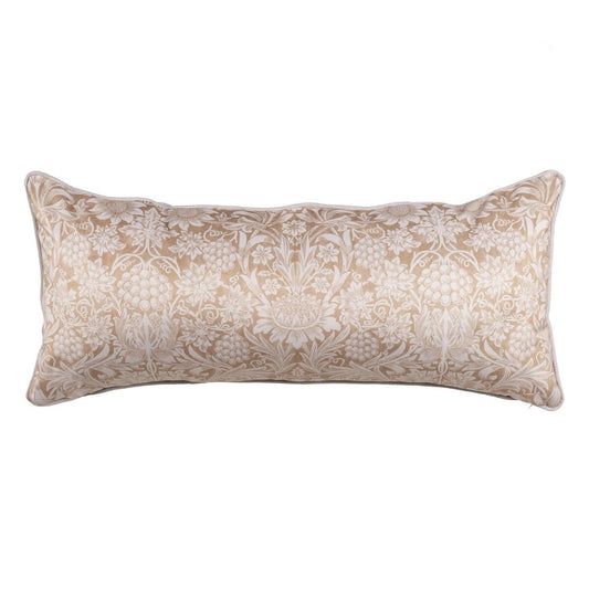 Kissen Beige Blomster 90 x 40 cm