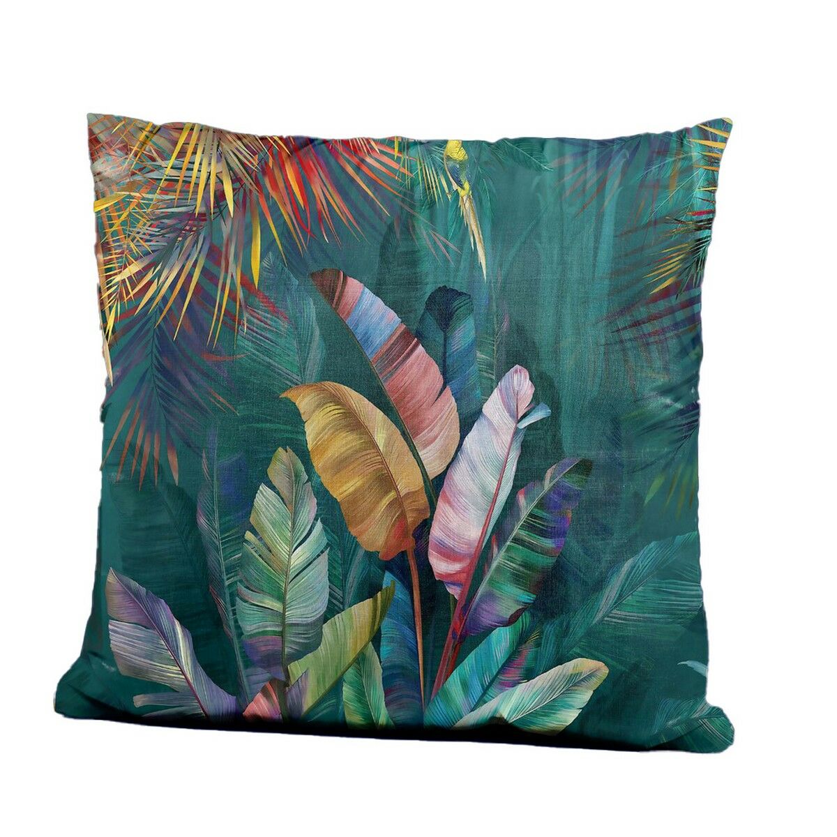 Kissen Blue jungle Pflanzenblatt Palme 45 x 10 x 45 cm