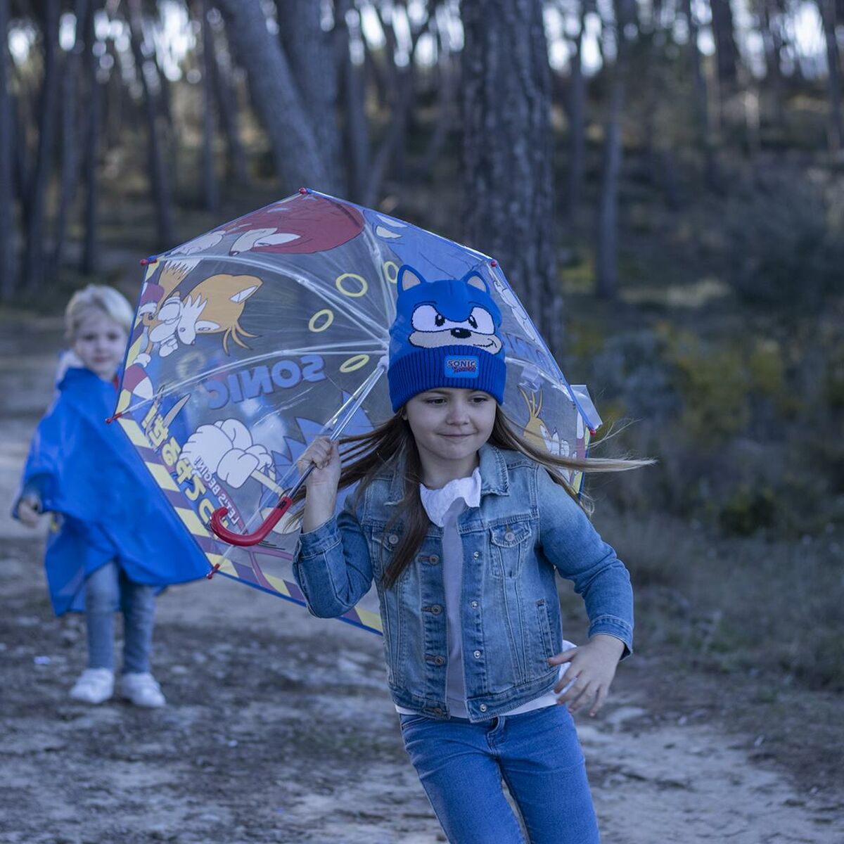 Kindermütze Sonic Blau (Einheitsgröße)