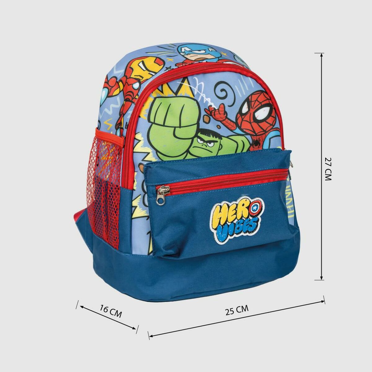 Wanderrucksack The Avengers Für Kinder 25 x 27 x 16 cm Blau