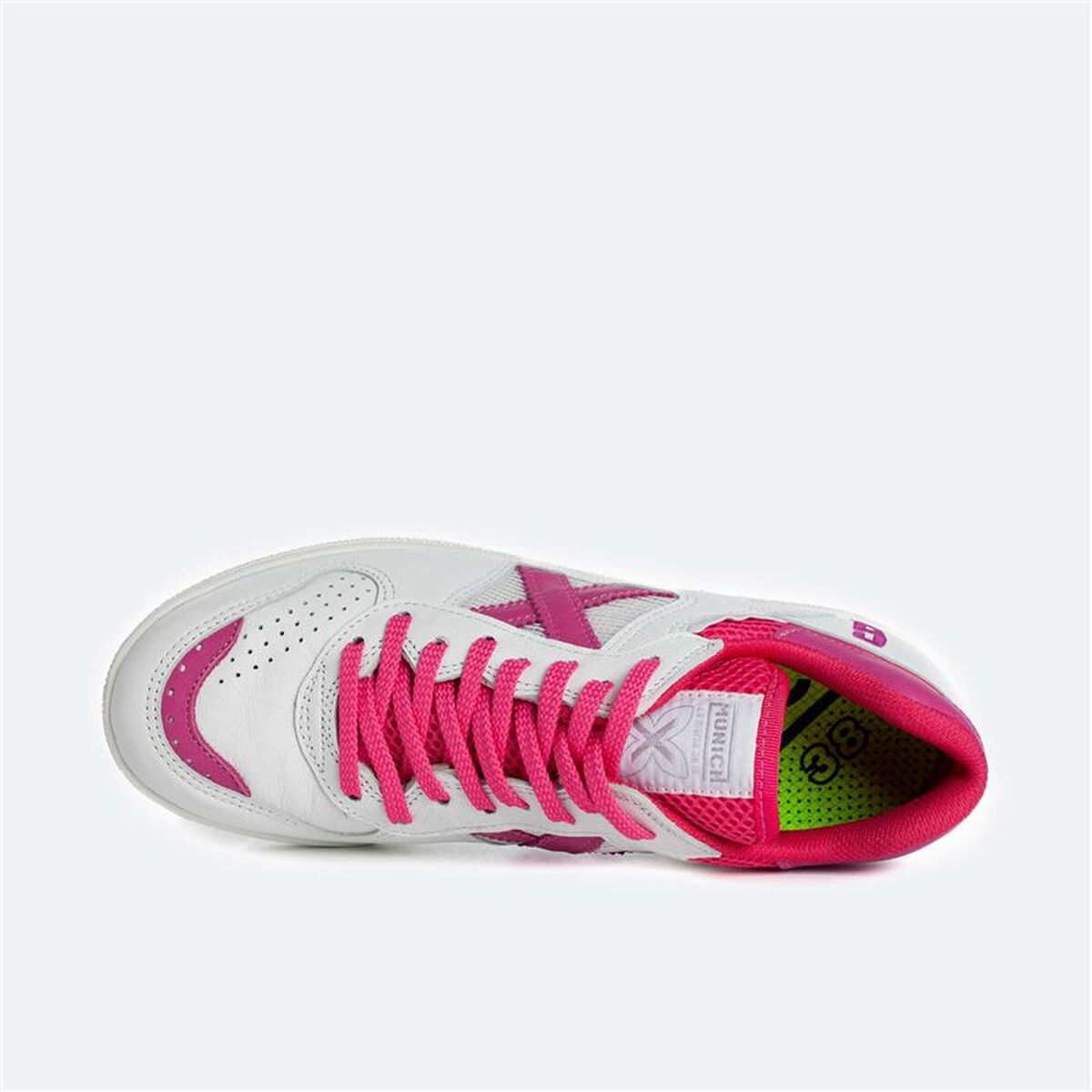 Hallenfußballschuhe für Erwachsene Munich Continental 942 Rosa Weiß Unisex