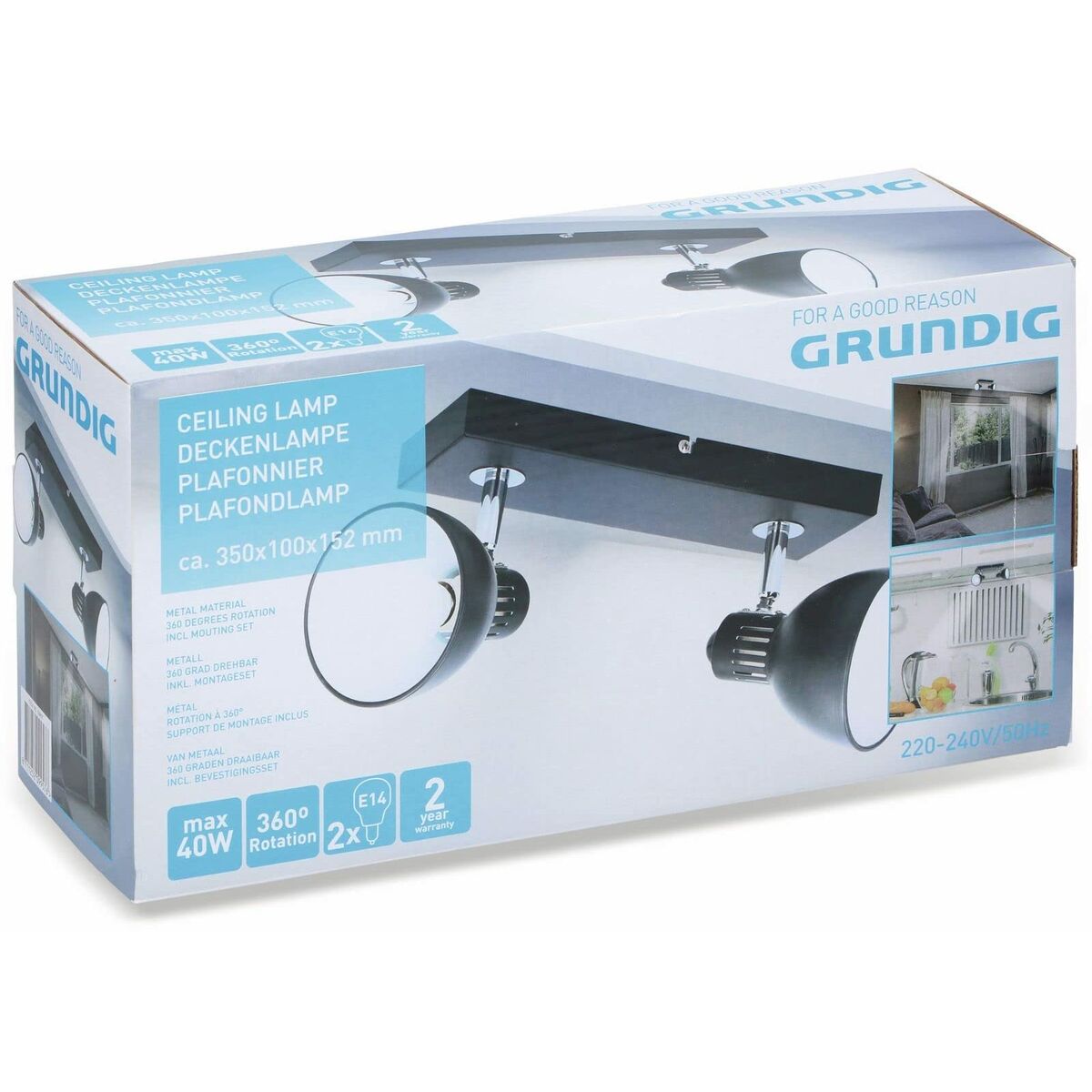 Fokuslampen Grundig (15 x 9 x 32 cm)