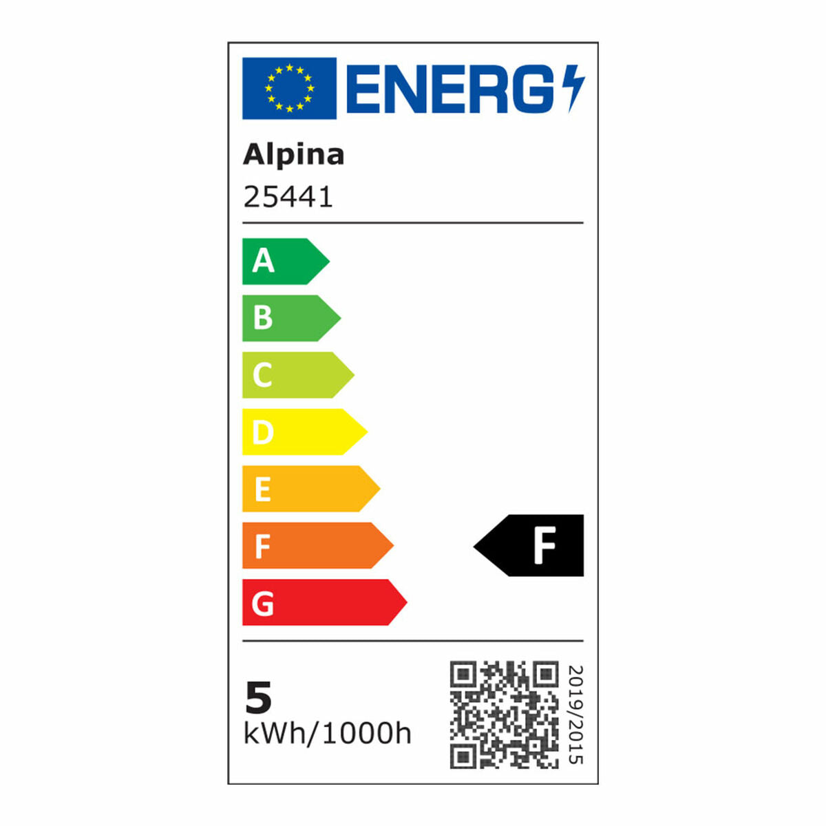 Smart Glühbirne Alpina RGB Wi-Fi 4,9 W E14 2700-6500 K 470 lm