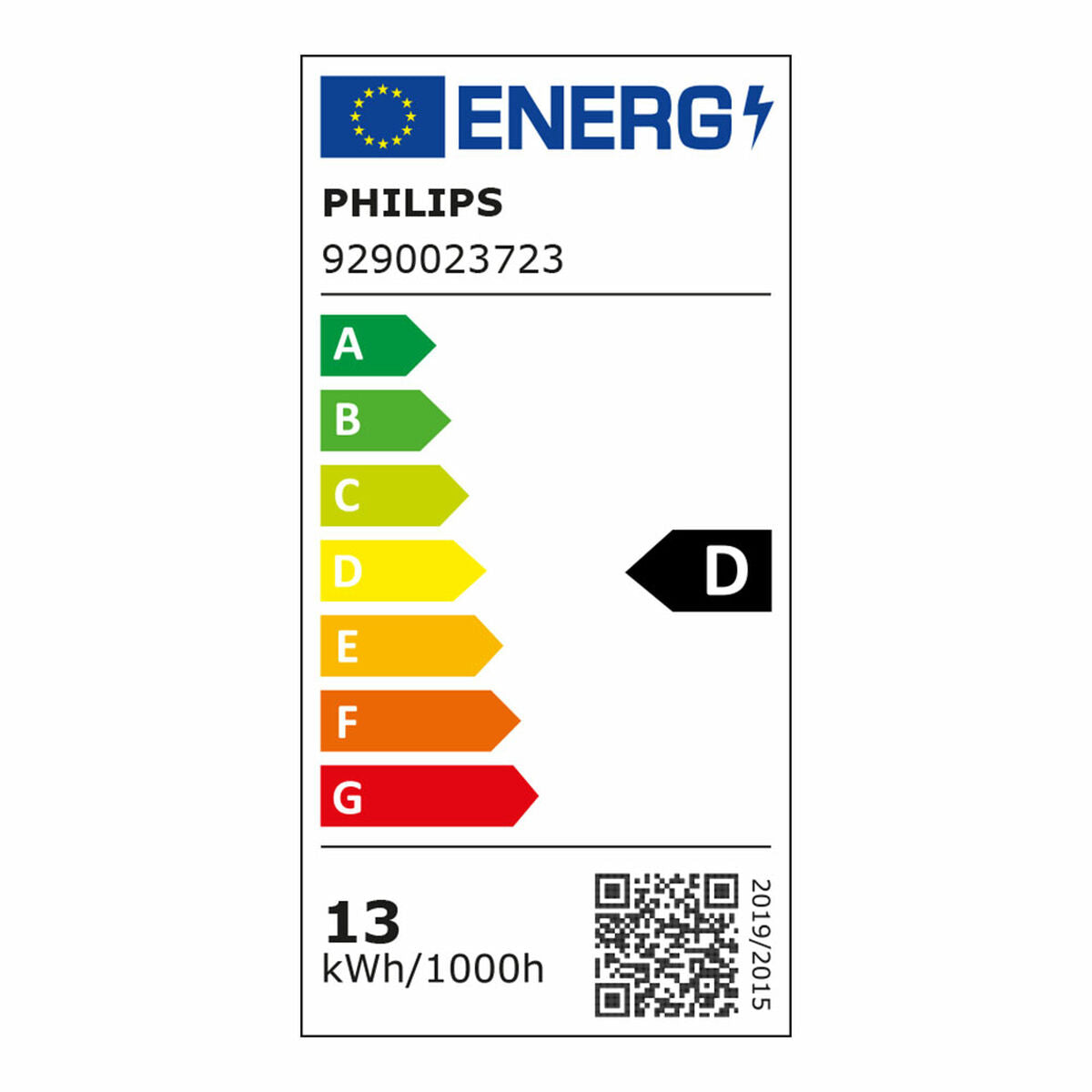 LED-Lampe Philips D 13 W E27 2000 Lm 12,4 x 17,7 cm (6500 K)